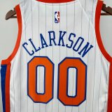 24-25 KNICKS CLARKSON #00 White City Edition Top Quality Hot Pressing NBA Jersey