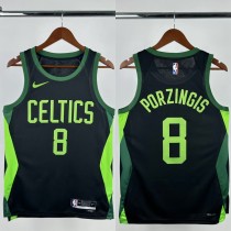 24-25 CELTICS PORZINGIS #8 Black City Edition Top Quality Hot Pressing NBA Jersey