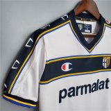 2002-2003 Parma Home Retro Soccer Jersey