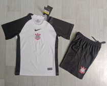 25-26 Corinthians Home Kids Soccer Jersey