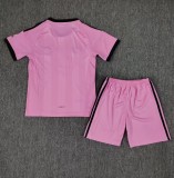 25-26 Bayern Pink Goalkeeper Kids Soccer Jersey 1:1 Thai Quality