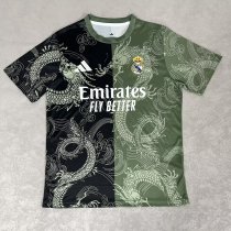25-26 RMA Green Black Special Edition Fans Training Shirts *龙纹