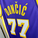 Lakers DONCIC #77 Purple Top Quality Hot Pressing NBA Jersey(V领)