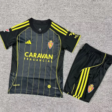 25-26 Zaragoza Away Kids Soccer Jersey 1:1 Thai Quality