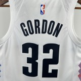 24-25 Nuggets GORDON #32 White City Edition Top Quality Hot Pressing NBA Jersey