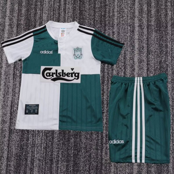 1995-1996 LIV Home Retro Kids Soccer Jersey