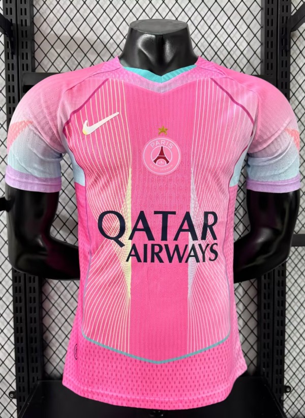 25-26 PSG Pink Special Edition Player Version Soccer Jersey 1:1 Thai Quality