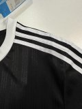 2025 AD Casual Black Fans Training shirts *三叶草