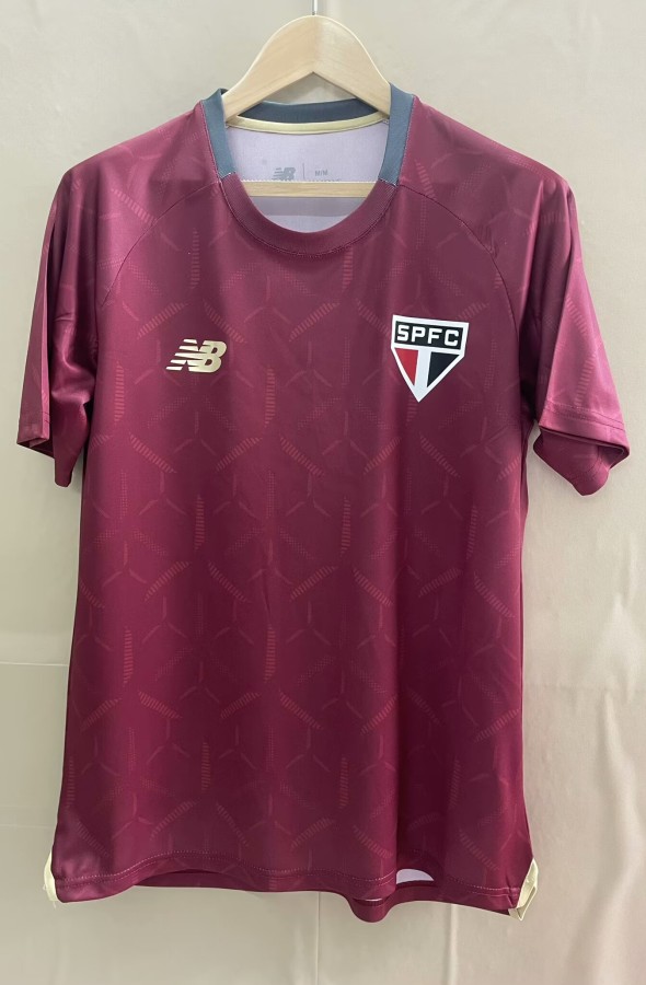 25-26 Sao Paulo Brown Red Training shirts
