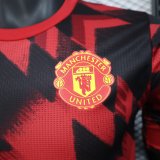 25-26 Man Utd Red Black Player Version Training shirts