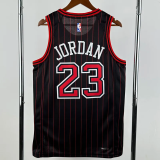 25-26 BULLS JORDAN #23 Black Top Quality Hot Pressing NBA Jersey (Trapeze Edition) 飞人版