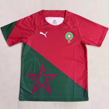 25-26 Morocco Red Green Special Edition Training shirts 1:1 Thai Quality