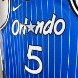 2018-2019 Magic BANCHERO #5 Blue Retro Top Quality Hot Pressing NBA Jersey