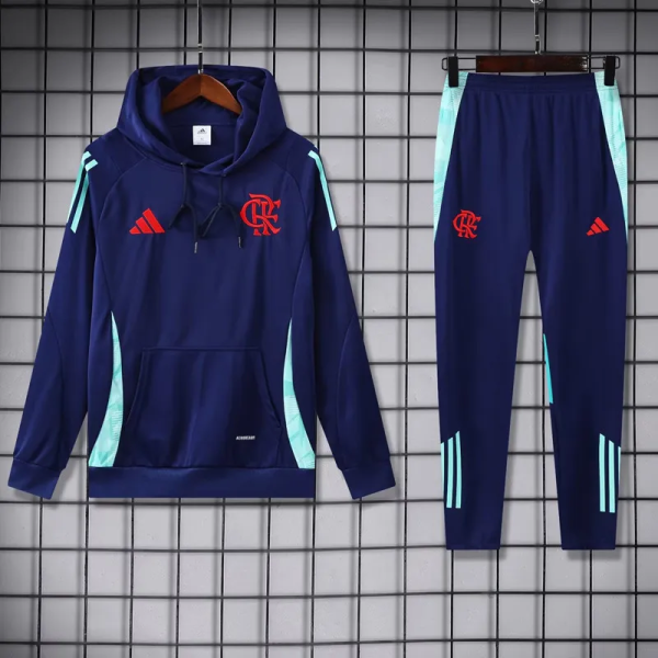 25-26 Flamengo Royal blue Hoodie Tracksuit (卫衣套装)