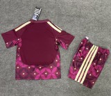 25-26 Italy Purple GoalKeeper Kids Soccer Jersey