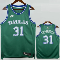 25-26 Dallas Mavericks THOMPSON #31 Green Retro Top Quality Hot Pressing NBA Jersey