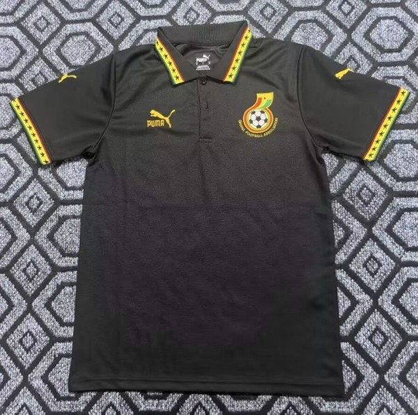 25-26 Ghana Black Special Edition Fans Soccer Jersey
