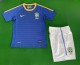 2010 Brazil Away Retro Kids Soccer Jersey