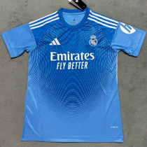 25-26 RMA Blue GoalKeeper Fans Soccer Jersey
