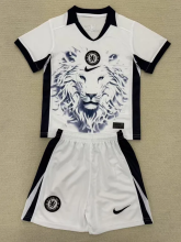 25-26 CHE White Concept Edition Kids Soccer Jersey