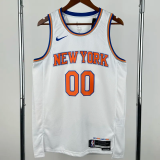 22-23 KNICKS CLARKSON #00 White Top Quality Hot Pressing NBA Jersey