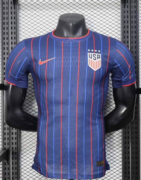 25-26 USA Away Player Version Soccer Jersey*四星