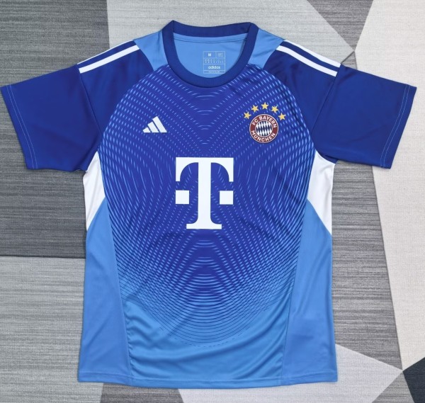 25-26 Bayern Blue Goalkeeper Fans Soccer Jersey