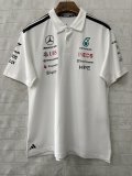 2026 F1 Benz New Pattern Short Sleeve Racing Suit