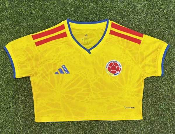 2026 Colombia Home Women Player Version Cheerleading Short-sleeved (女)