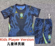 2026 World Cup Brazil Away Player Version Kids Soccer Jersey(球员童装)