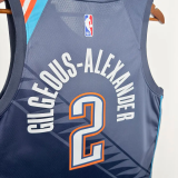 25-26 OKC Thunder GILGEOUS-ALEXANDER #2 Gray City Edition Top Quality Hot Pressing NBA Jersey