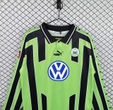 1999-2000 Wolfsburg Away Long Retro Soccer Jersey