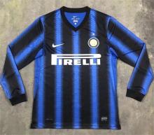 2010-2011 INT Home Long sleeves Retro Soccer Jersey