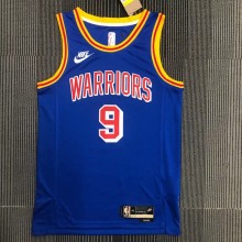 WARRIORS IGUODALA #9 Blue 75th Anniversary Retro NBA Jersey