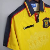 1994-1996 Scotland Yellow Retro Soccer Jersey