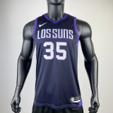 2017-18 SUNS DURANT #35 Royal Blue City Edition Top Quality Hot Pressing NBA Jersey