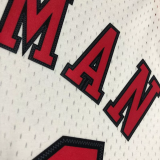 1998 BULLS RODMAN #91 White Retro Top Quality Hot Pressing NBA Jersey