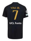 23-24 RMA Third 1:1 Fans Soccer Jersey