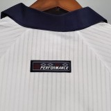 1998 England Home Retro Long Sleeve Soccer Jersey