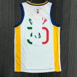 21-22 Warriors CURRY #30 'Mexico' White City Edition Top Quality Hot Pressing NBA Jersey