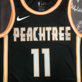 HAWKS YOUNG #11 Black Top Quality Hot Pressing NBA Jersey