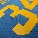 2002 LAKERS O'NEAL #34 Light blue Retro Top Quality Hot Pressing NBA Jersey