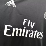 2016-2017 RMA Away Black Long sleeves Retro Soccer Jersey