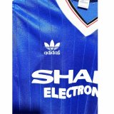 1982-1983 Man Utd Away Long Sleeve Retro Soccer Jersey
