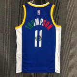 21-22 Warriors THOMPSON #11 'Mexico' Blue City Edition Top Quality Hot Pressing NBA Jersey