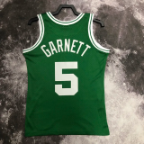 2008 CELTICS GARNETT #5 Green Retro Top Quality Hot Pressing NBA Jersey