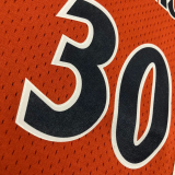 2010 WARRIORS CURRY #30 Orange Retro Top Quality Hot Pressing NBA Jersey
