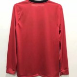 2009-2010 Man Utd Home Long Sleeve Retro Soccer Jersey