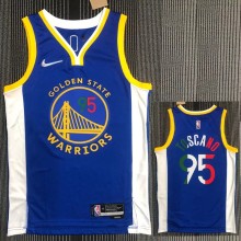 21-22 Warriors TOSCANO #95 'Mexico' Blue City Edition Top Quality Hot Pressing NBA Jersey