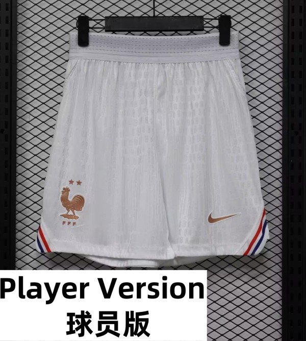 2026 World Cup France Home Player Version Shorts Pants (球员短裤)